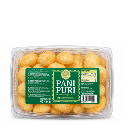 Heera Heera ready pani puri (gol gappa) plastic container 12x40pcs Heera Heera ready pani puri (gol gappa) plastic container 12x40pcs